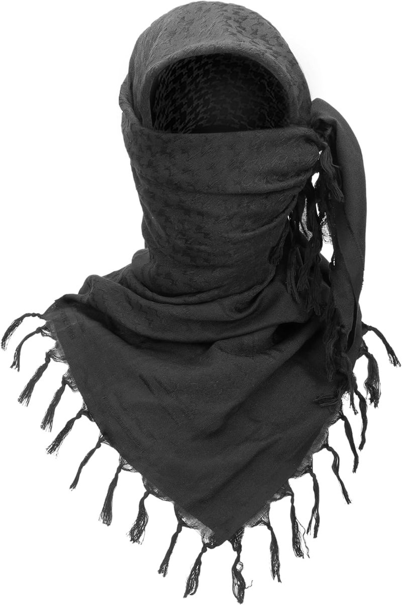 Luxns Store Military Shemagh Tactical Desert Scarf / 100% Cotton Keffiyeh Scarf Wrap for Men And Women - Image 2